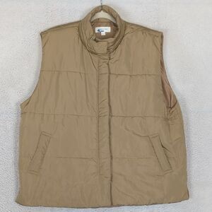 Wishlist Women's Tan Puffer Winter Vest Size L‎